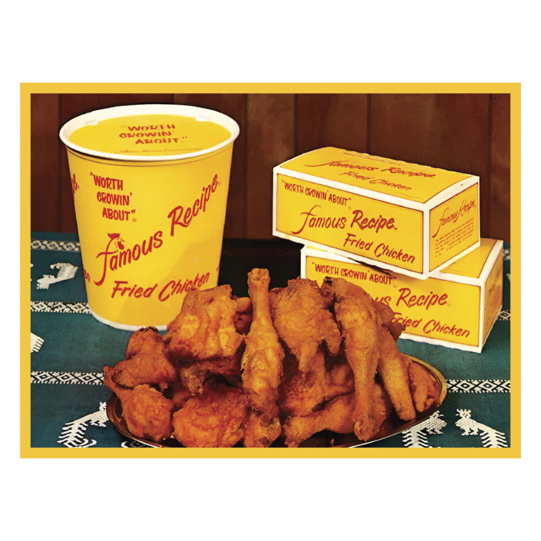 Retro Chicken Bucket - Canvas Wrap