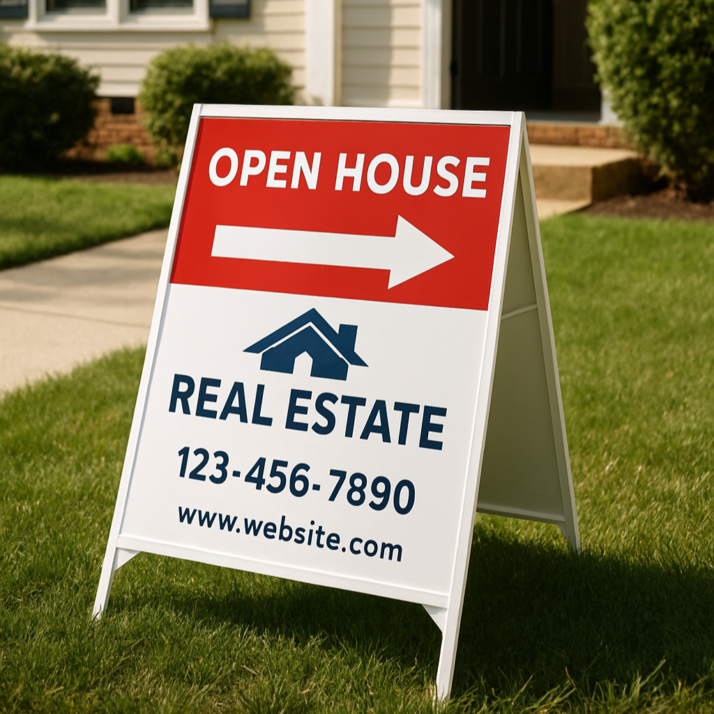 A-Frame Real Estate Sign