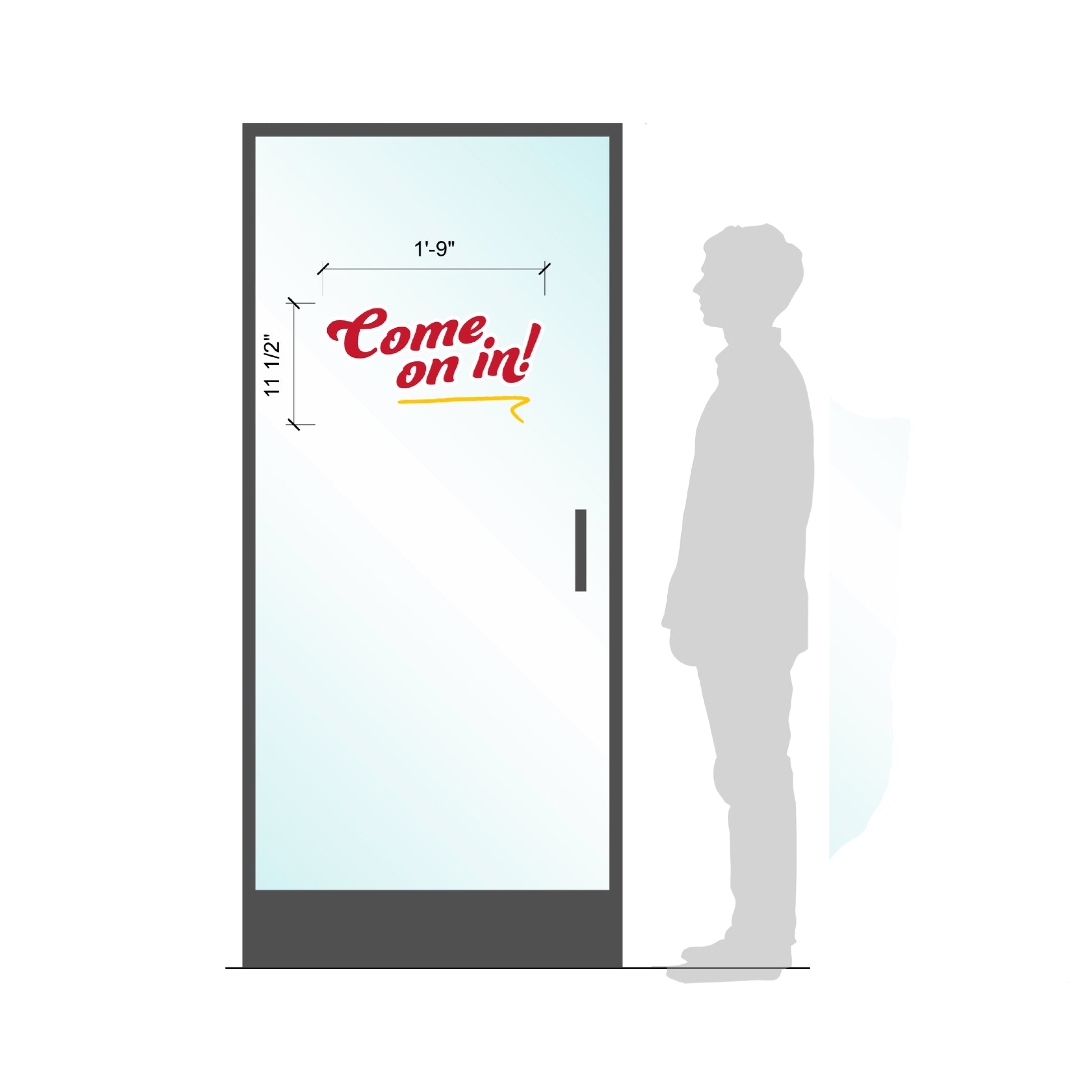 Come On In! Window Cling