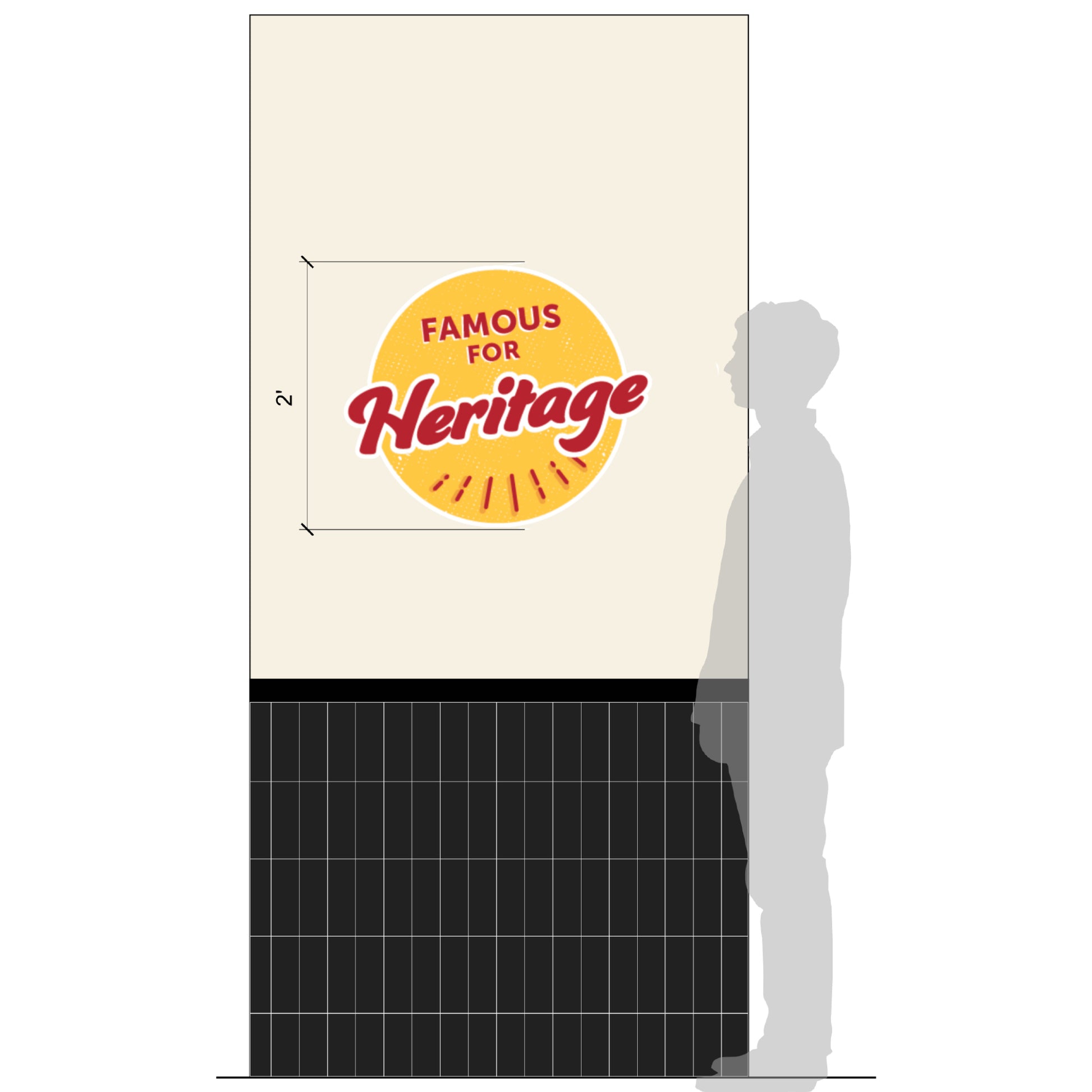 'Famous For' Badges - PVC