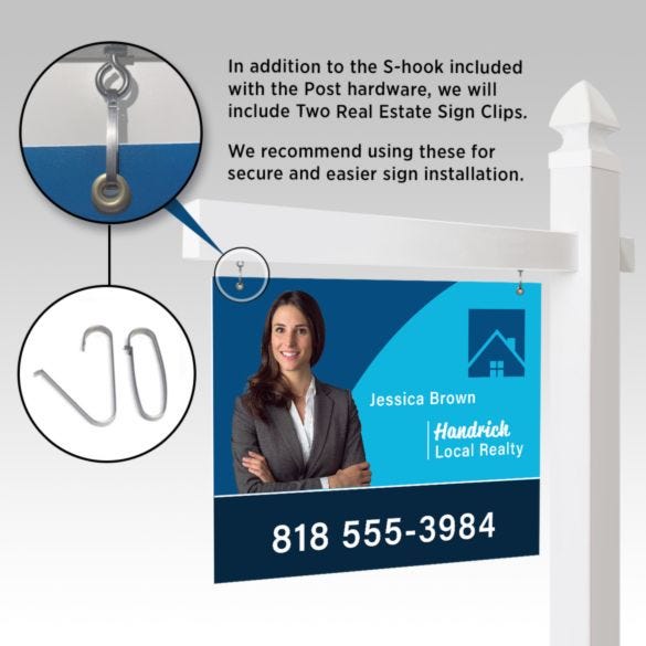 Real Estate Post Sign