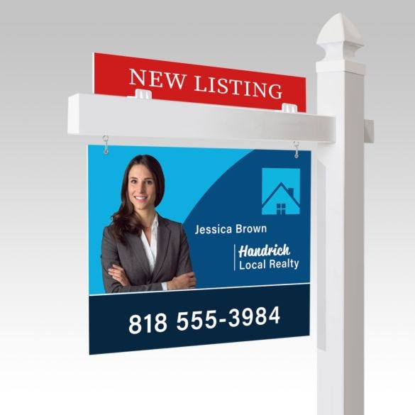 Real Estate Post Sign